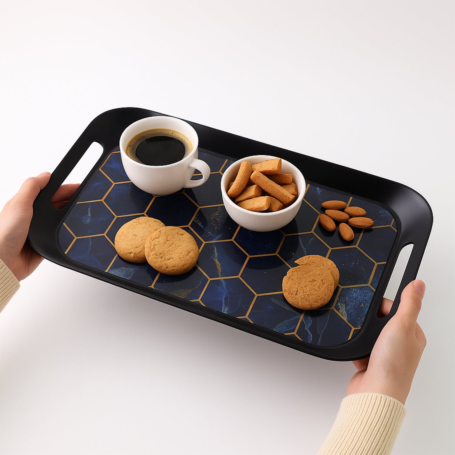 Premium Plastic Serving Tray (3 Pc)