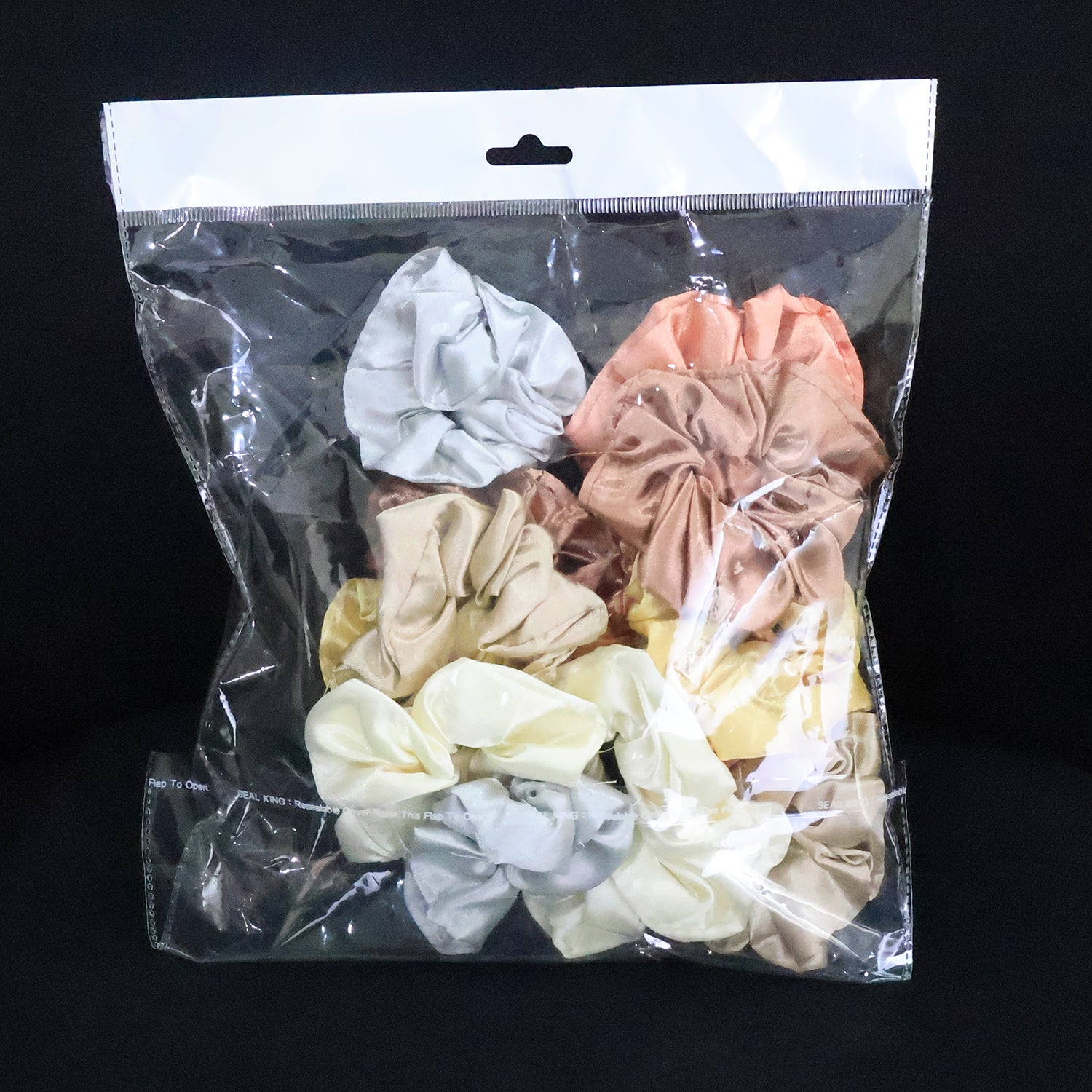 Premium Satin Hair Scrunchies  Elastic Hair Ties For Women  Girls (12 Pc)