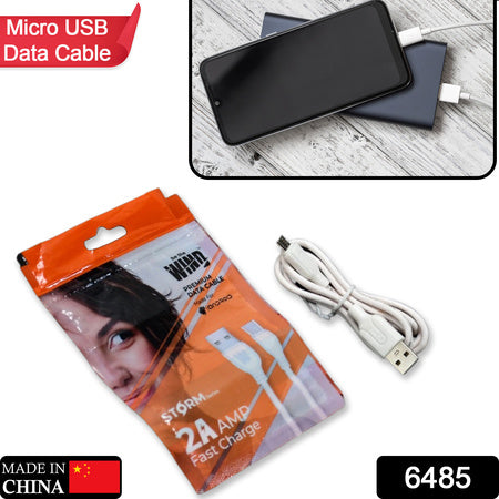 6485 Fast Charging For Android  Data Transfer Extra Tough Long Micro Cable For All Compatible Smartphone And Tablets
