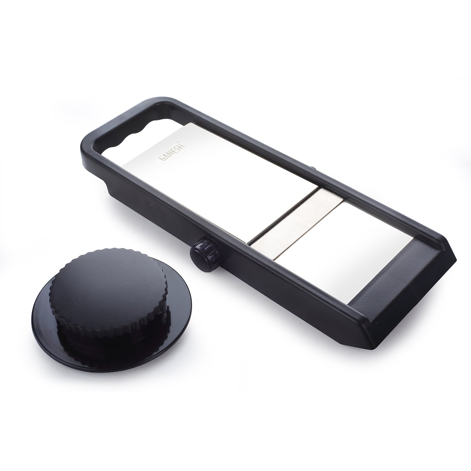 8120 Ganesh Adjustable Plastic Slicer 1-piece Blacksilver