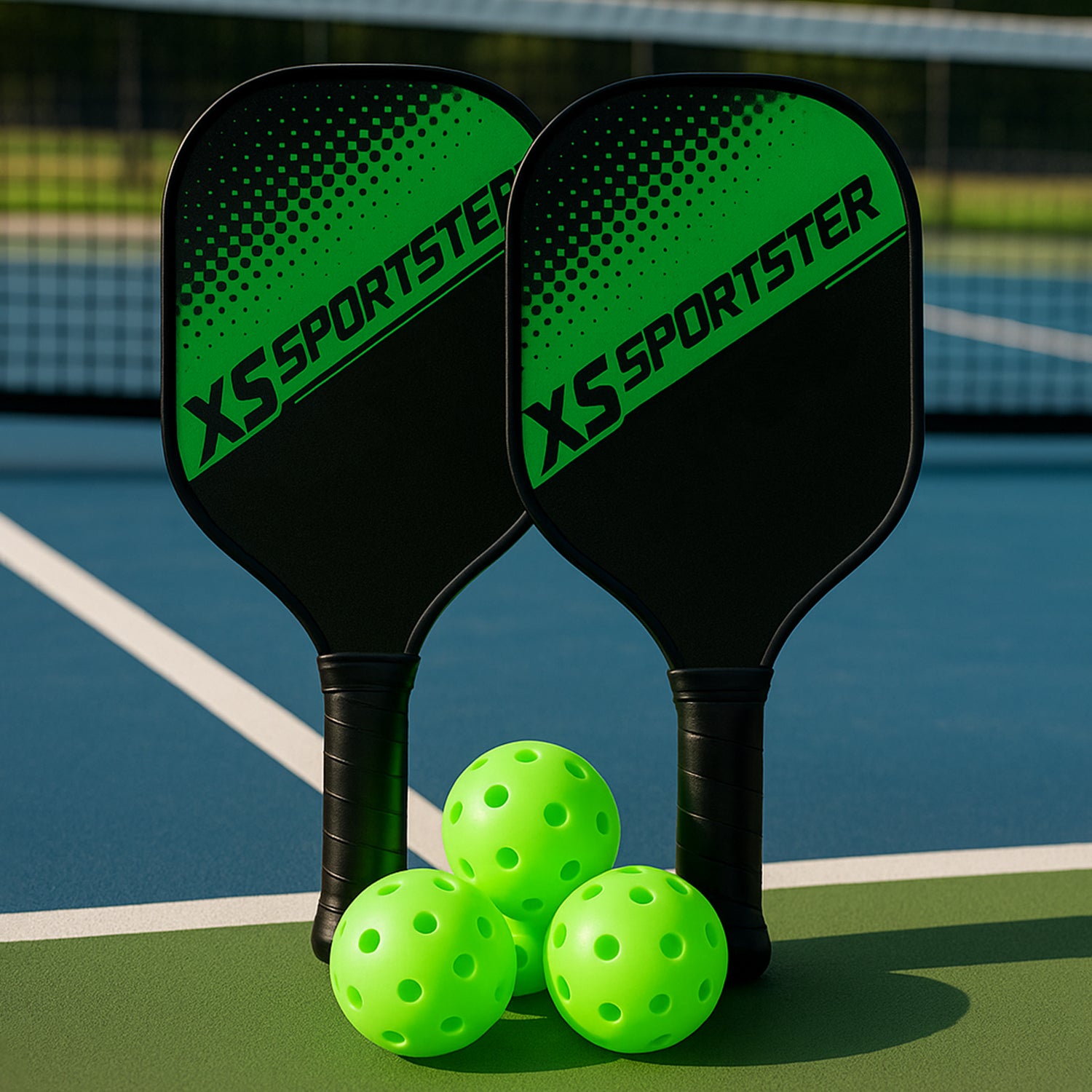 Professional Outdoor Pickleball Paddle And Ball (1 Set)
