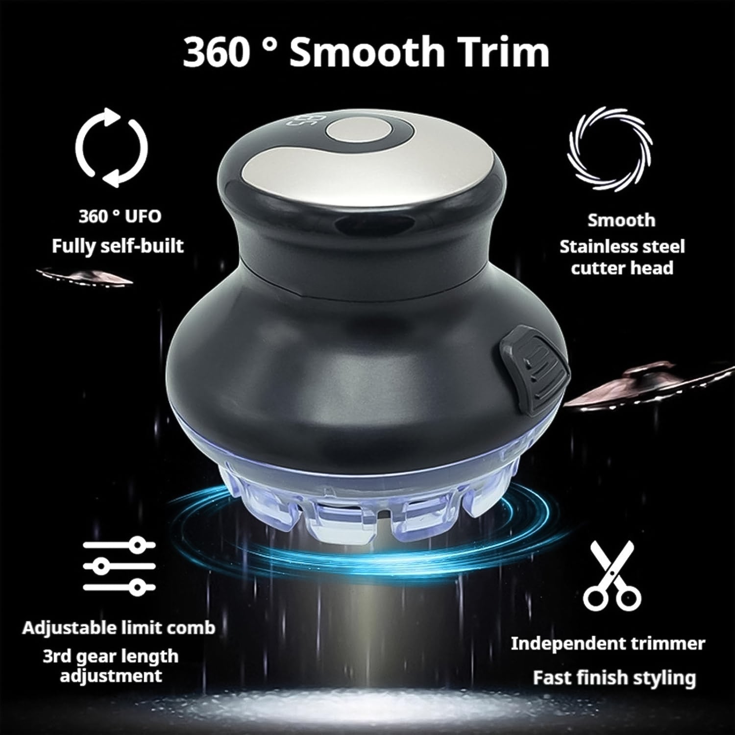 Rechargeable Electric Hair Cutting Machine (1 Pc)