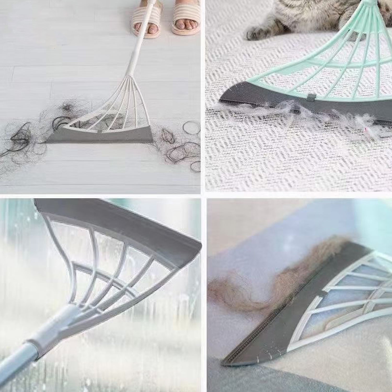 0525 Durable Eco-friendly Broom With Scraper